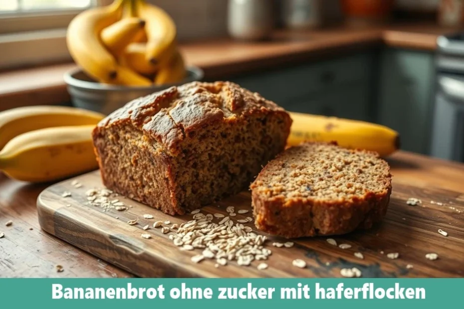 Bananenbrot ohne zucker mit haferflocken