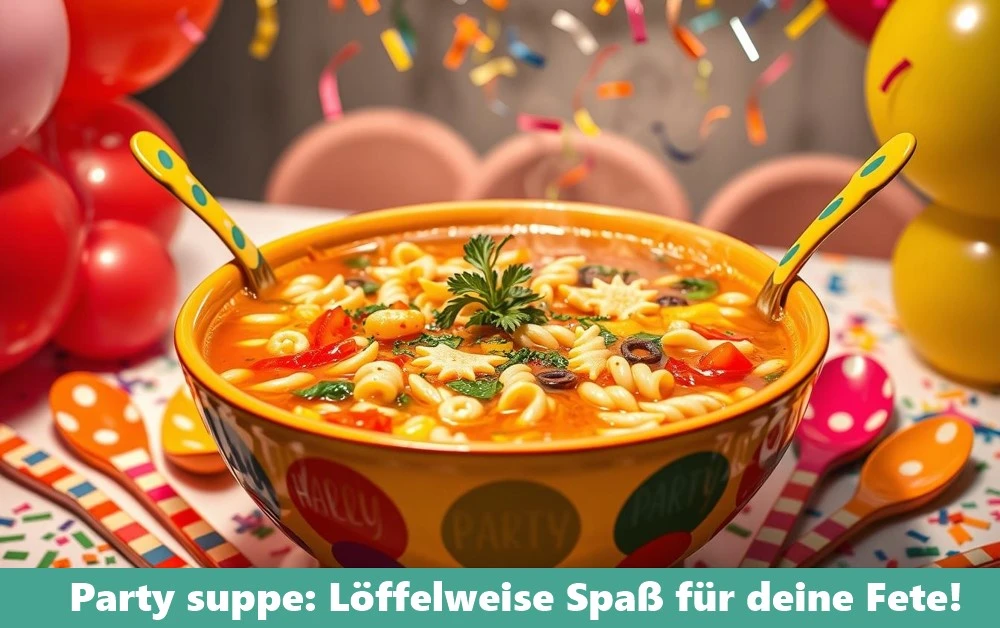 Party suppe: Löffelweise Spaß für deine Fete!