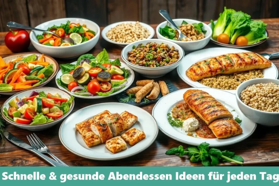 Ein gesundes Abendessen mit frischem Gemüse, Quinoa und gegrilltem Hähnchen – eine schnelle und nahrhafte Mahlzeit für jeden Tag.