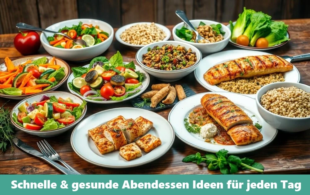 Ein gesundes Abendessen mit frischem Gemüse, Quinoa und gegrilltem Hähnchen – eine schnelle und nahrhafte Mahlzeit für jeden Tag.